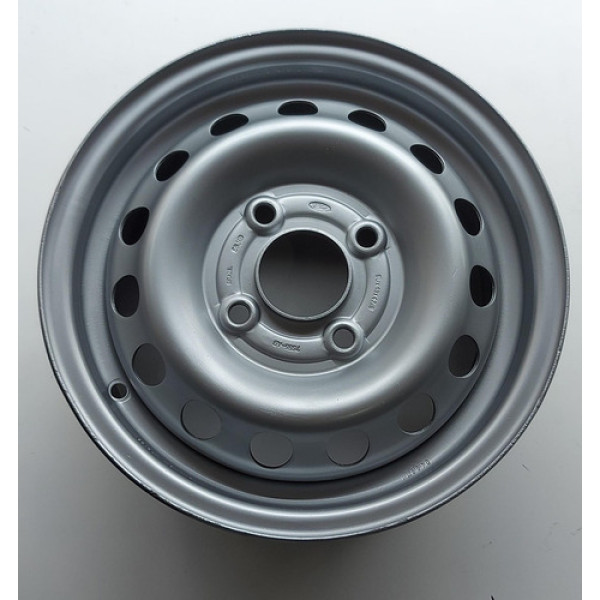 Roda Ferro Aro 13 4x108 Mm Original Fordfiestakacourier96/13 Prateado