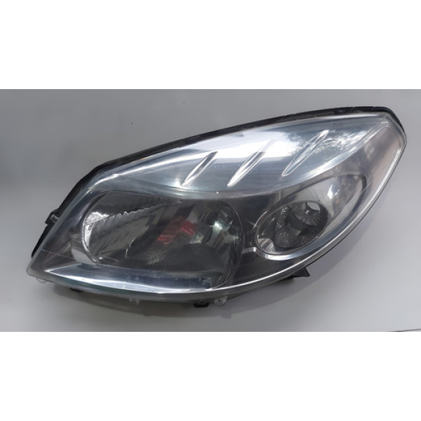 Farol Lado Esquerdo Sandero 08/14 Cromado 8200526418c