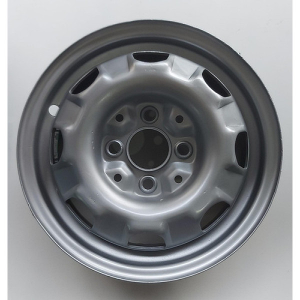 Roda Ferro Aro 13 4x100 Mm Original Volkswagen Prateado